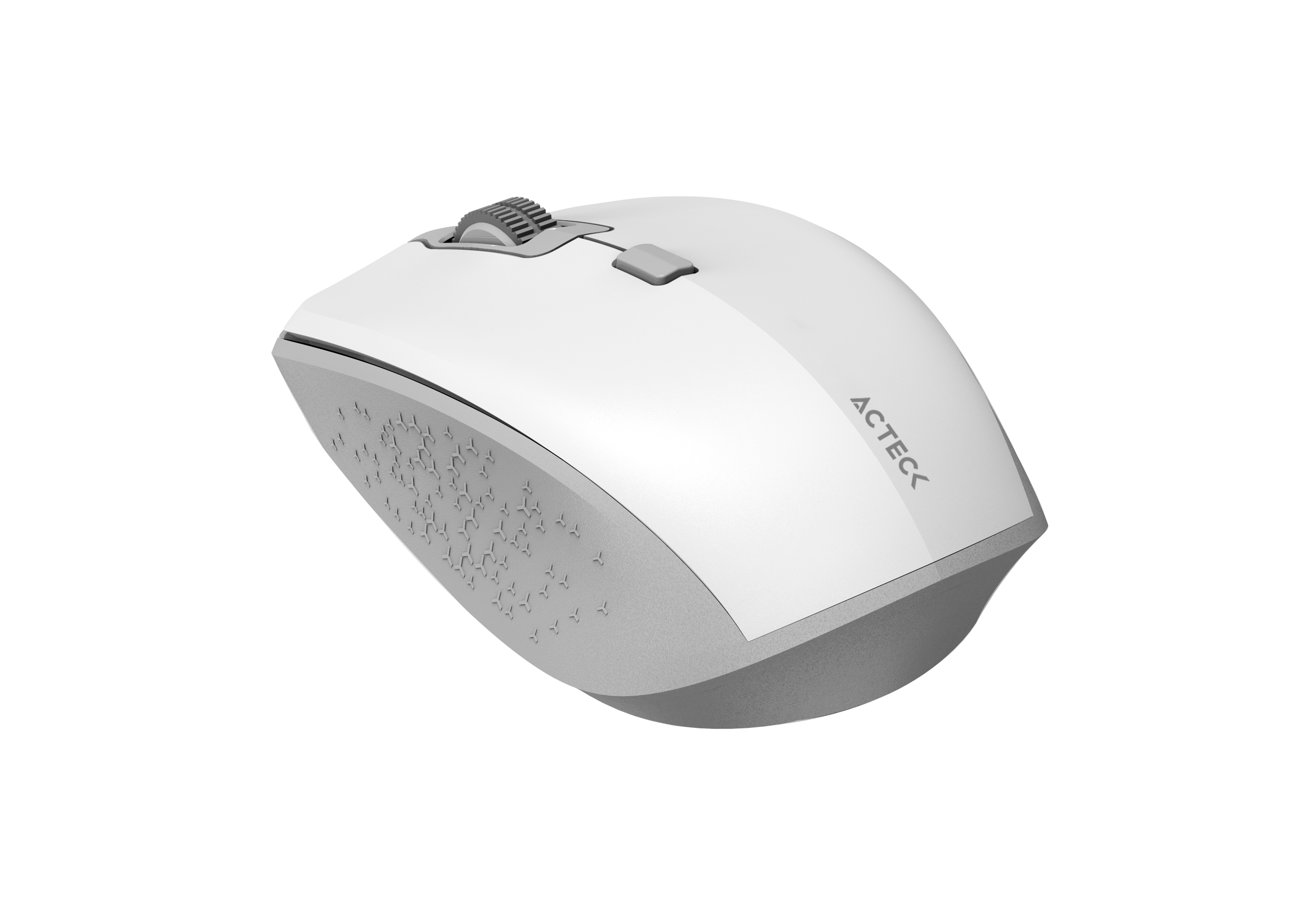 Mouse Inalambrico Acteck Multiplataforma Optimize Trip MI670 / 2.4 GHz + 2 Modos Bluetooth / Hasta 1600 DPI / 4 Botones / Ergonómico / 1xBat AA Incluida / Elite Blanco