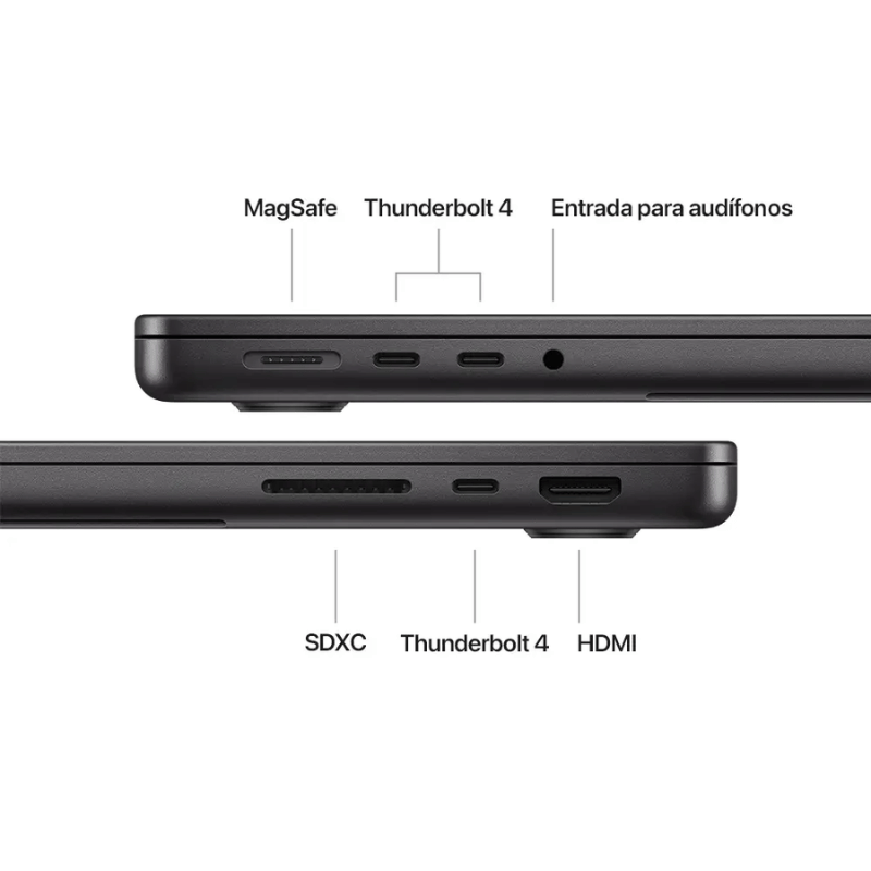 MB PRO 14IN  M4 10 CPU Y 10 GPU 16GB 512GB SSD  NEGRO ESPACIAL