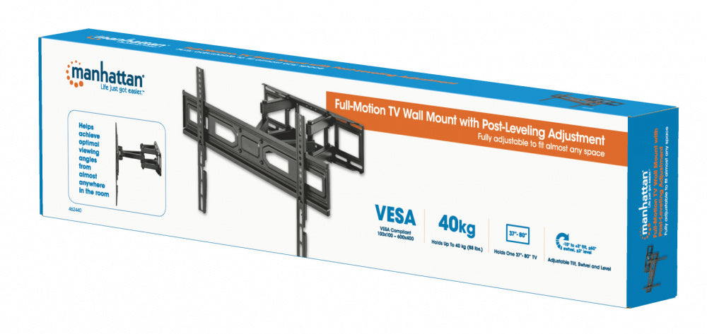 SOPORTE PARED TV PANTALLA 37 A 80 PULGADAS ARTICULADO 40KG