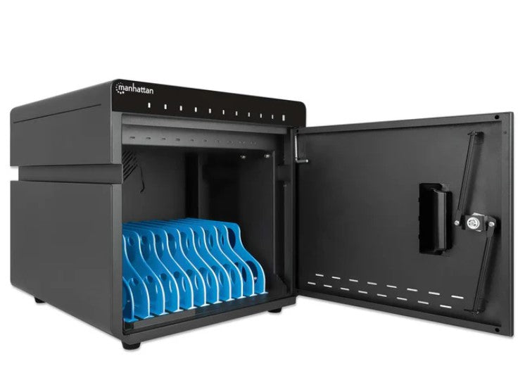 Manhattan Estación de Carga 715942, 10x USB-C, 180W, Negro
