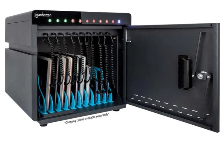 Manhattan Estación de Carga 715942, 10x USB-C, 180W, Negro