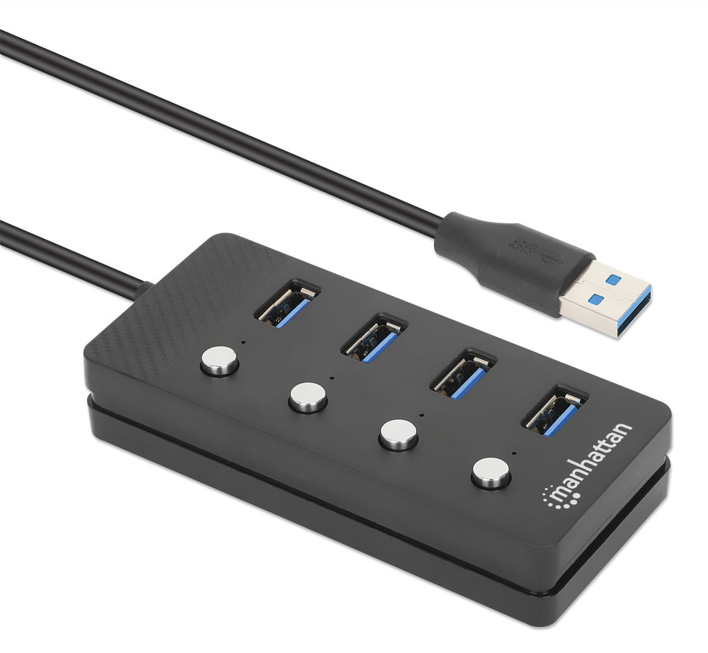Hub USB 3.0 Tipo-A de 4 puertos - Manhattan