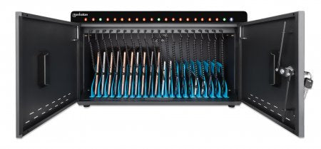 Gabinete profesional para carga de energía con 20 puertos USB-C - 360 W - Manhattan