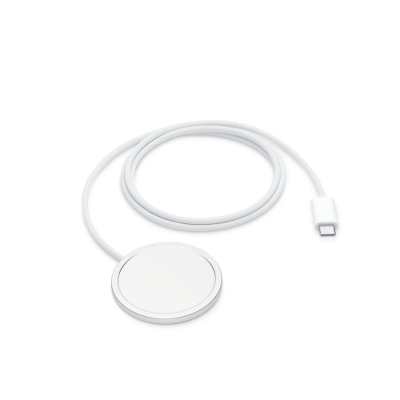 Apple Cargador Inalámbrico MagSafe, 1 Metro, Plata/Blanco