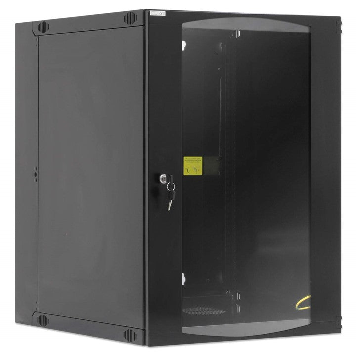 Intellinet 15U Montable en bastidor, Montaje en pared Armario de bastidor para Conmutador LAN,