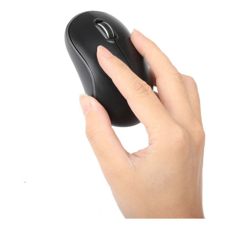 Mouse Manhattan MW3075, Inalámbrico, Óptico, 1.200DPI, RF Inalámbrico, Negro