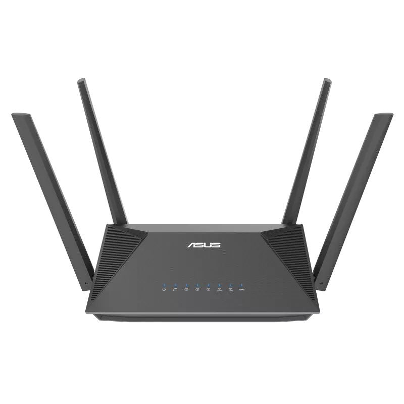 Router ASUS Gigabit Ethernet de Banda Dual RT-AX52 AX1800 con AiMesh, Inalámbrico, 1201 Mbit/s, 4x RJ-45, 2.4/5GHz, con 4 Antenas Externas
