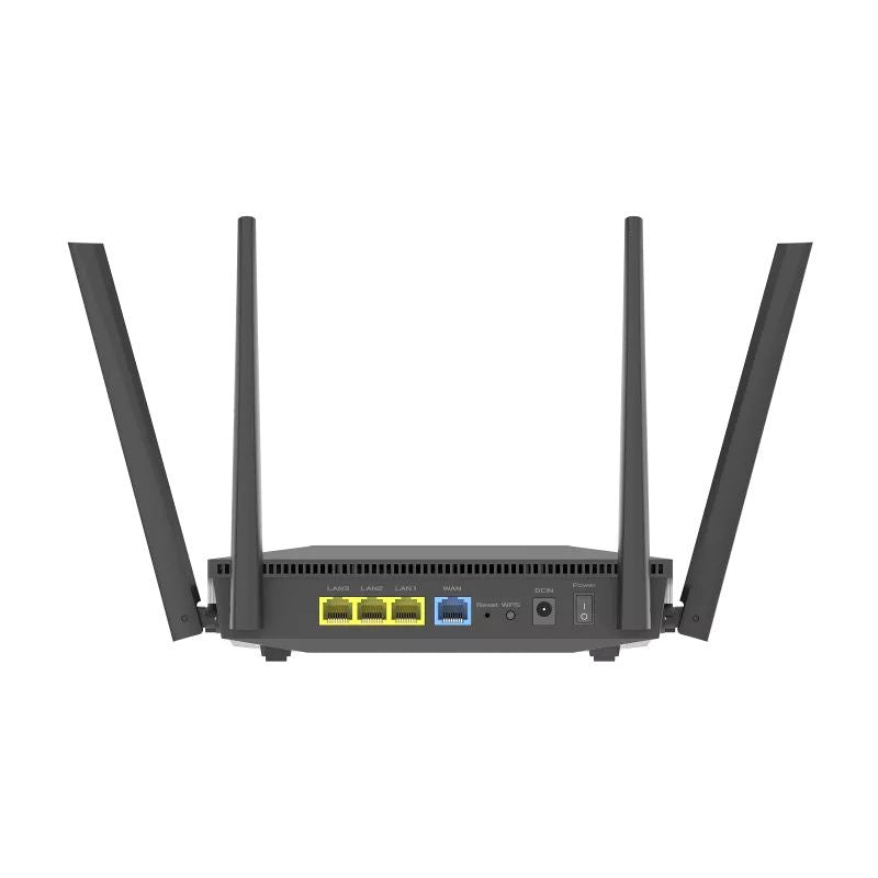 Router ASUS Gigabit Ethernet de Banda Dual RT-AX52 AX1800 con AiMesh, Inalámbrico, 1201 Mbit/s, 4x RJ-45, 2.4/5GHz, con 4 Antenas Externas