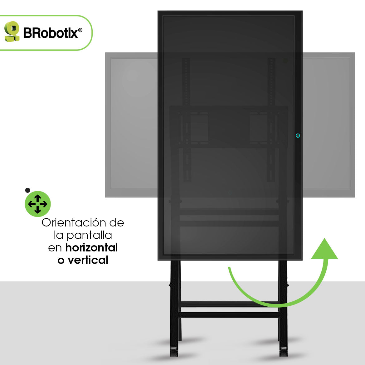 BRobotix Soporte de Piso 6005217 para Pantalla 32
