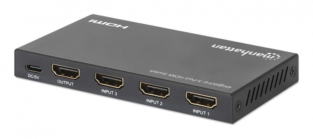 Manhattan Divisor de Video HDMI, 3x HDMI, 3840x2160 4K