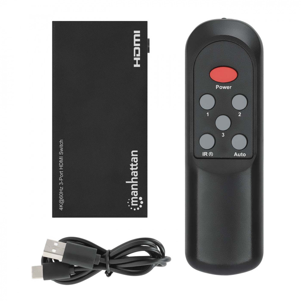 Manhattan Divisor de Video HDMI, 3x HDMI, 3840x2160 4K