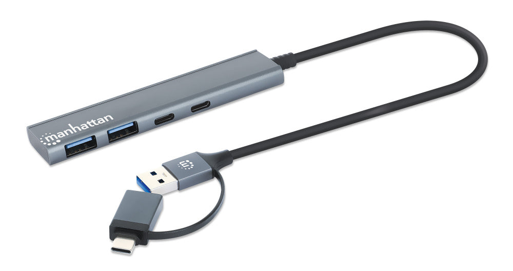Manhattan Hub USB-C/USB-A - USB-A 3.1, USB-C, 5 Gbit/s