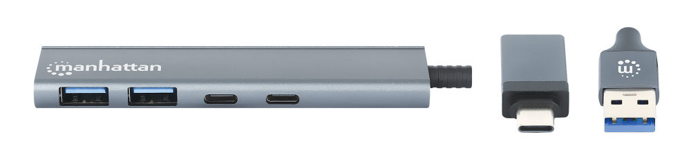 Manhattan Hub USB-C/USB-A - USB-A 3.1, USB-C, 5 Gbit/s