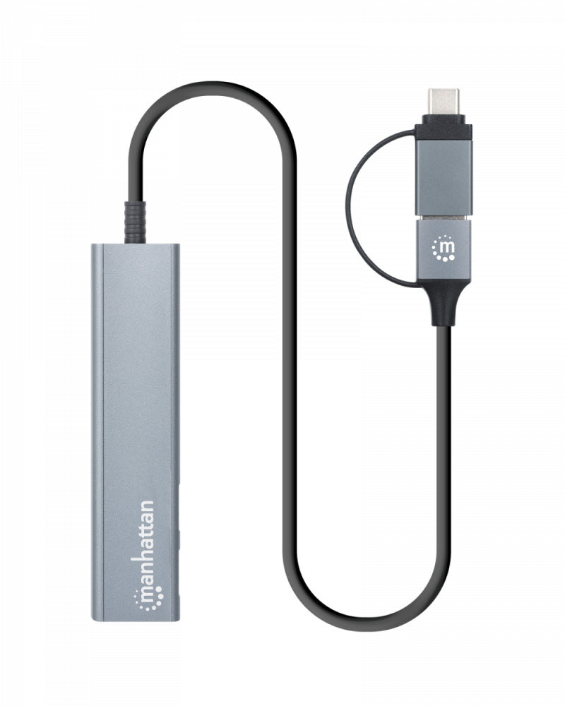 Manhattan Hub USB-C/USB-A - USB-A 3.1, USB-C, 5 Gbit/s