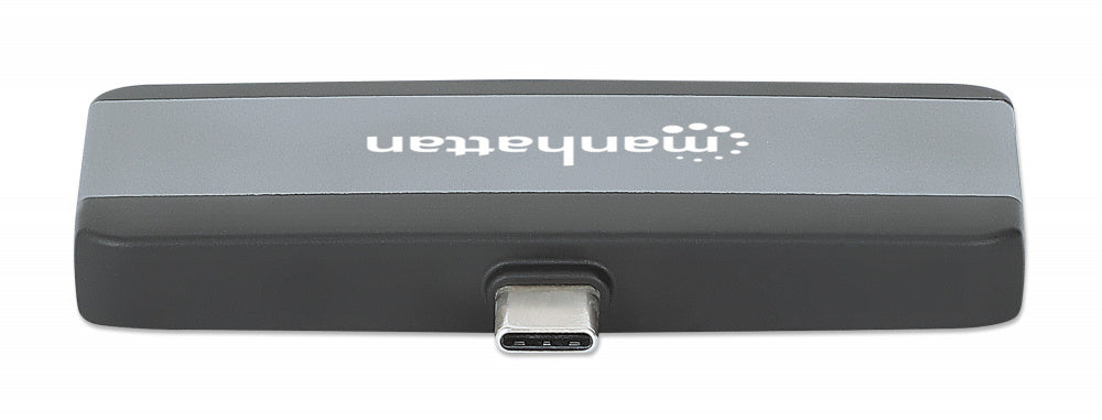 Manhattan Docking Station 190404 USB C, 1x USB, 1x USB C PD, 1x HDMI, 1x 3.5mm, Gris