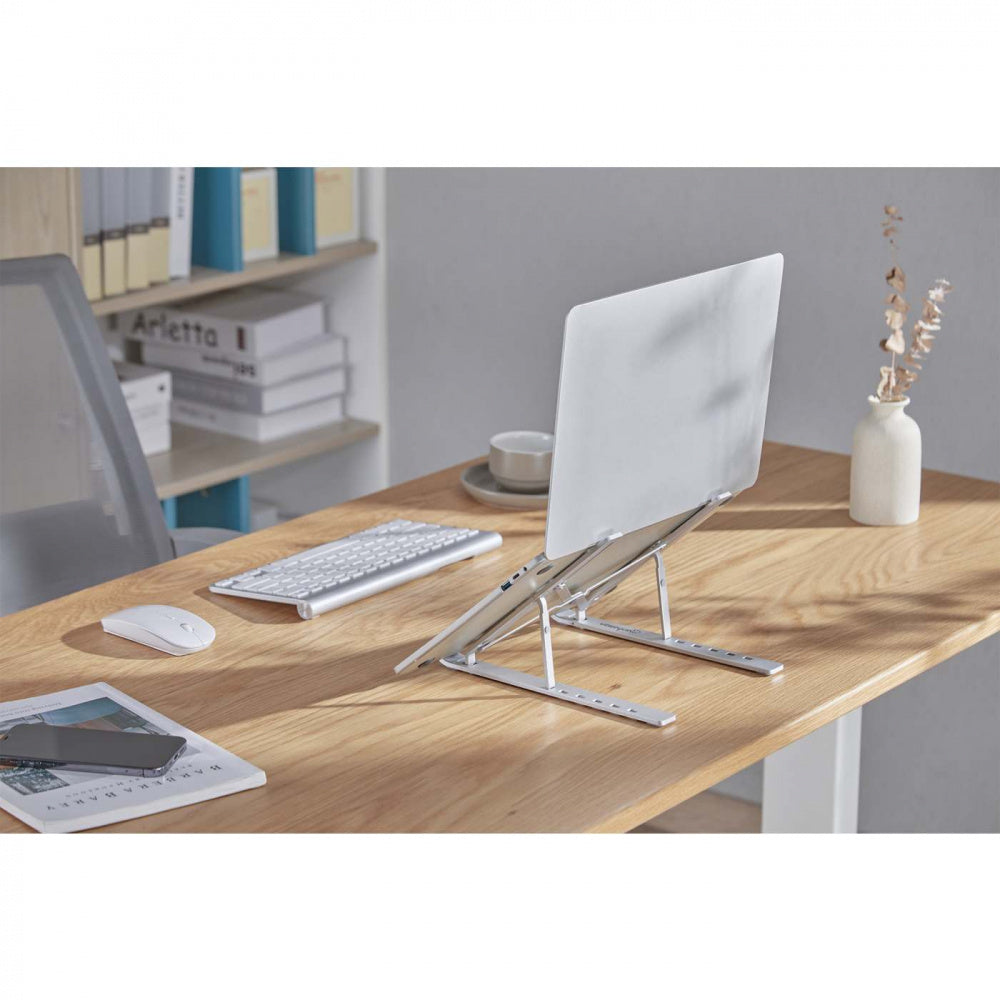 SOPORTE LAPTOP P/ESCRITORIO  DE POSICIONES  ALUMINIO PREMIUM