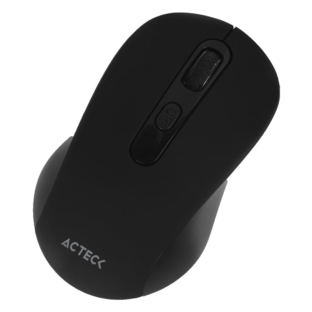 Mouse Acteck Inalámbrico Optimize Joy MI215 / 2.4 GHz / Hasta 1600 DPI / 3 Botones / Ergonómico /