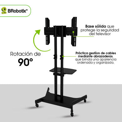 BRobotix Soporte de Piso 6007792 para Pantalla 32