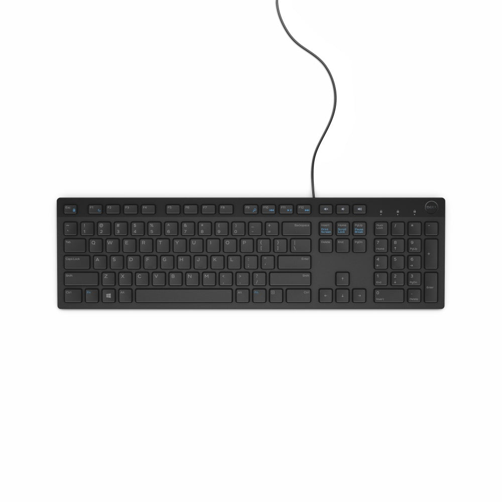 TECLADO ALAMBRICO KB216 USB NEGRO 1YW
