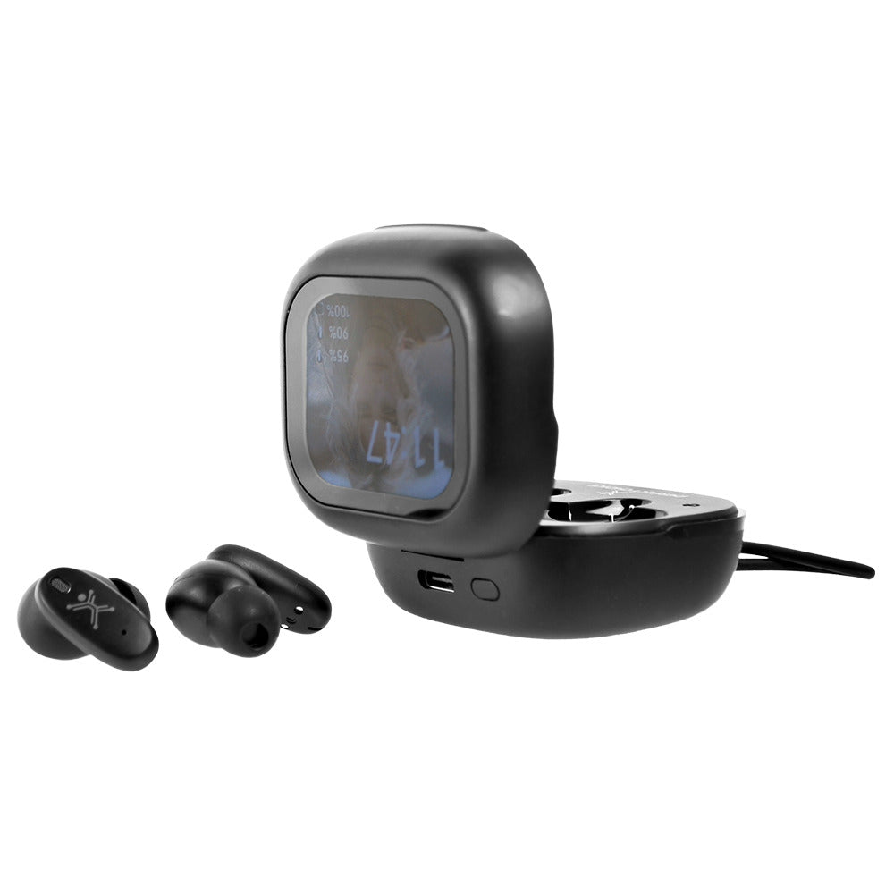 Auricular Perfect Choice True Wireless Auricular Estéreo - Negro - Binaural - Intrauditivo - 1000cm