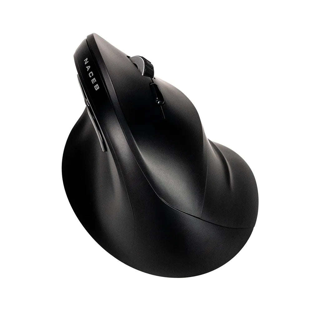 Mouse Naceb - Frecuencia Bluetooth/Radio - USB - 5 Botón(es) - Negro - Inalámbrico - 2.40GHz - 1600