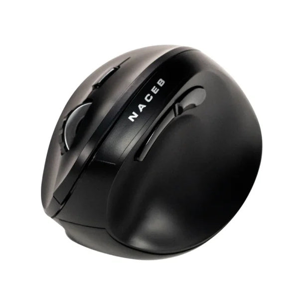 Mouse Naceb - Frecuencia Bluetooth/Radio - USB - 5 Botón(es) - Negro - Inalámbrico - 2.40GHz - 1600