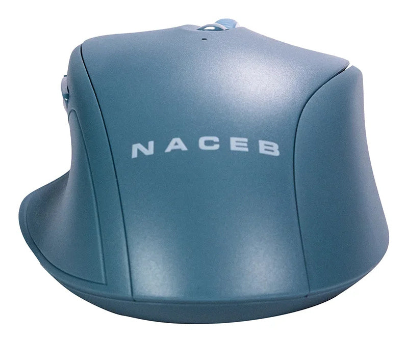 Mouse Naceb - Radiofrecuencia - USB - 5 Botón(es) - Azul - Inalámbrico - 2.40GHz - 1600 dpi - Rueda