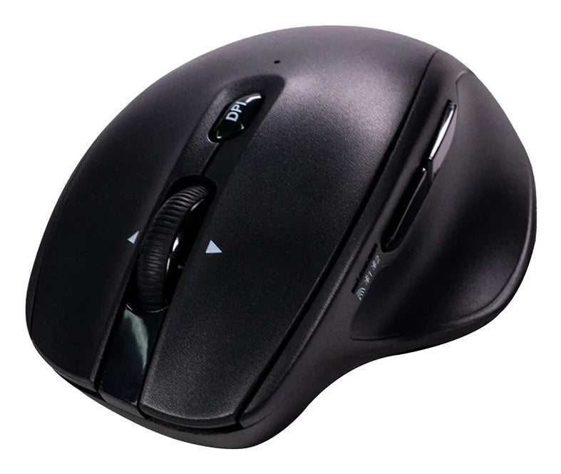 Mouse Naceb - Radiofrecuencia - USB - 5 Botón(es) - Negro - Inalámbrico - 2.40GHz - 1600 dpi -