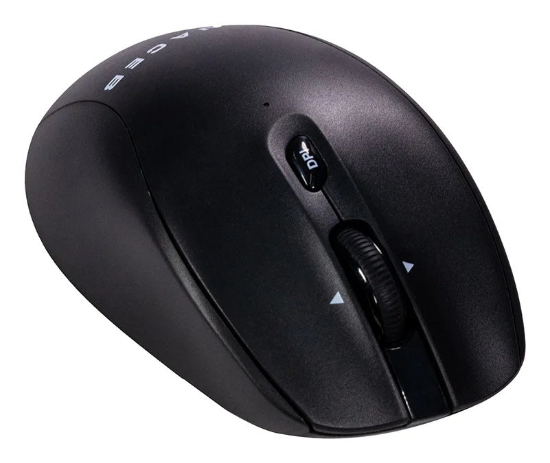 Mouse Naceb - Radiofrecuencia - USB - 5 Botón(es) - Negro - Inalámbrico - 2.40GHz - 1600 dpi -