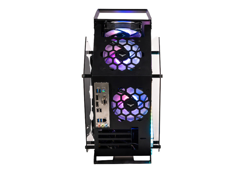 Gabinete Naceb Olympian, Midi-Tower, Micro-ATX/Mini-ITX, USB 2.0/3.0, sin Fuente, 3 Ventiladores Instalados, Negro