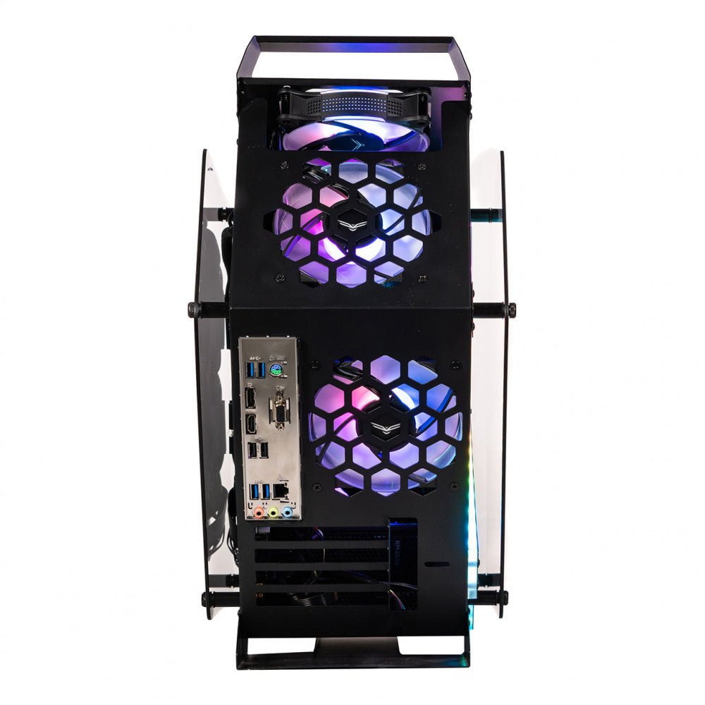 Gabinete Naceb Olympian, Midi-Tower, Micro-ATX/Mini-ITX, USB 2.0/3.0, sin Fuente, 3 Ventiladores Instalados, Negro