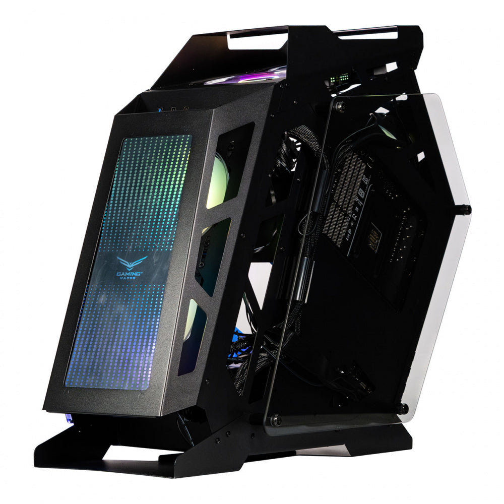 Gabinete Naceb Olympian, Midi-Tower, Micro-ATX/Mini-ITX, USB 2.0/3.0, sin Fuente, 3 Ventiladores Instalados, Negro