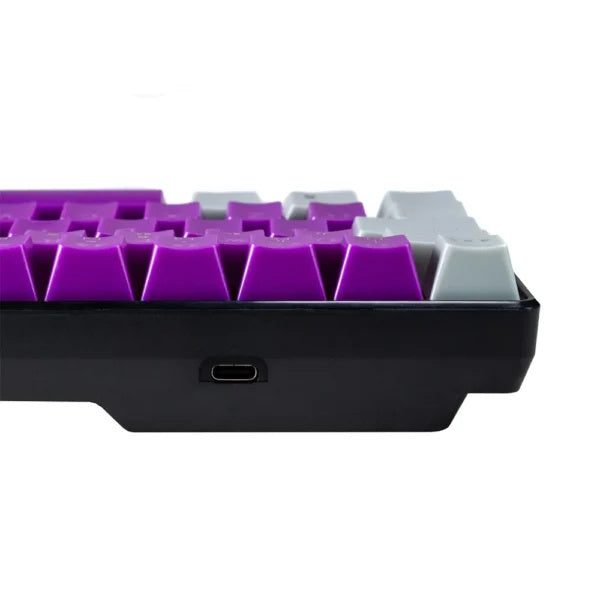 Naceb NA-0963 Teclado gaming - Cable Conectividad - USB 2.0 Tipo C Interfaz - RGB LED - Violeta -