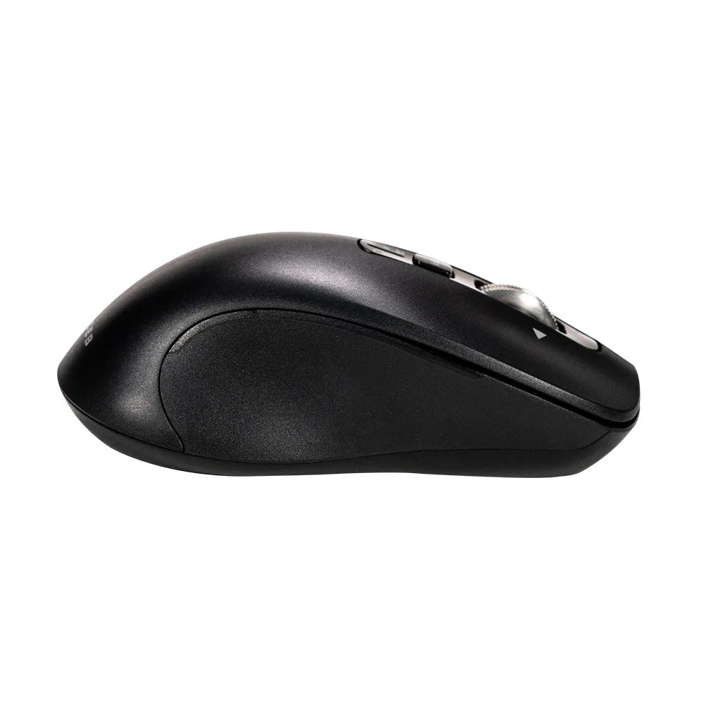 Mouse Naceb - Frecuencia Bluetooth/Radio - USB - 6 Botón(es) - Negro - Inalámbrico - 2.40GHz -