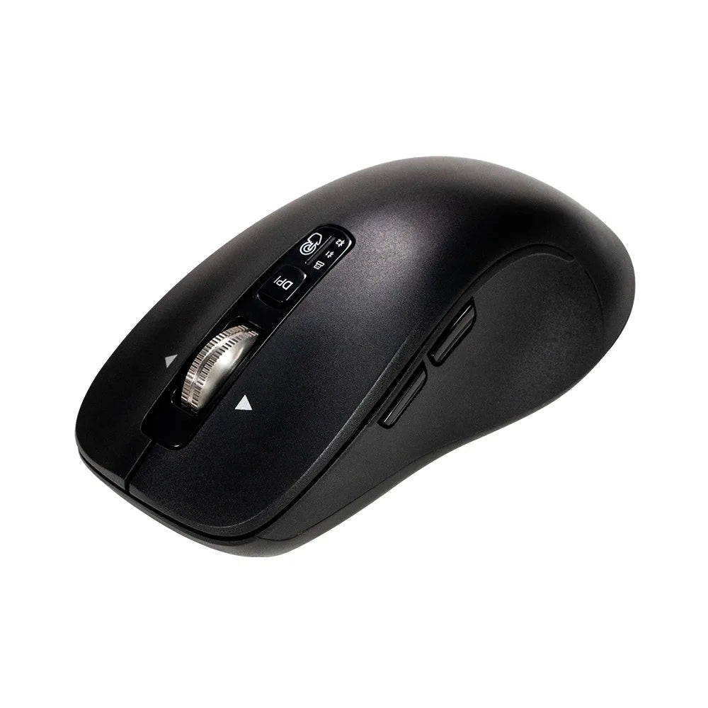 Mouse Naceb - Frecuencia Bluetooth/Radio - USB - 6 Botón(es) - Negro - Inalámbrico - 2.40GHz -