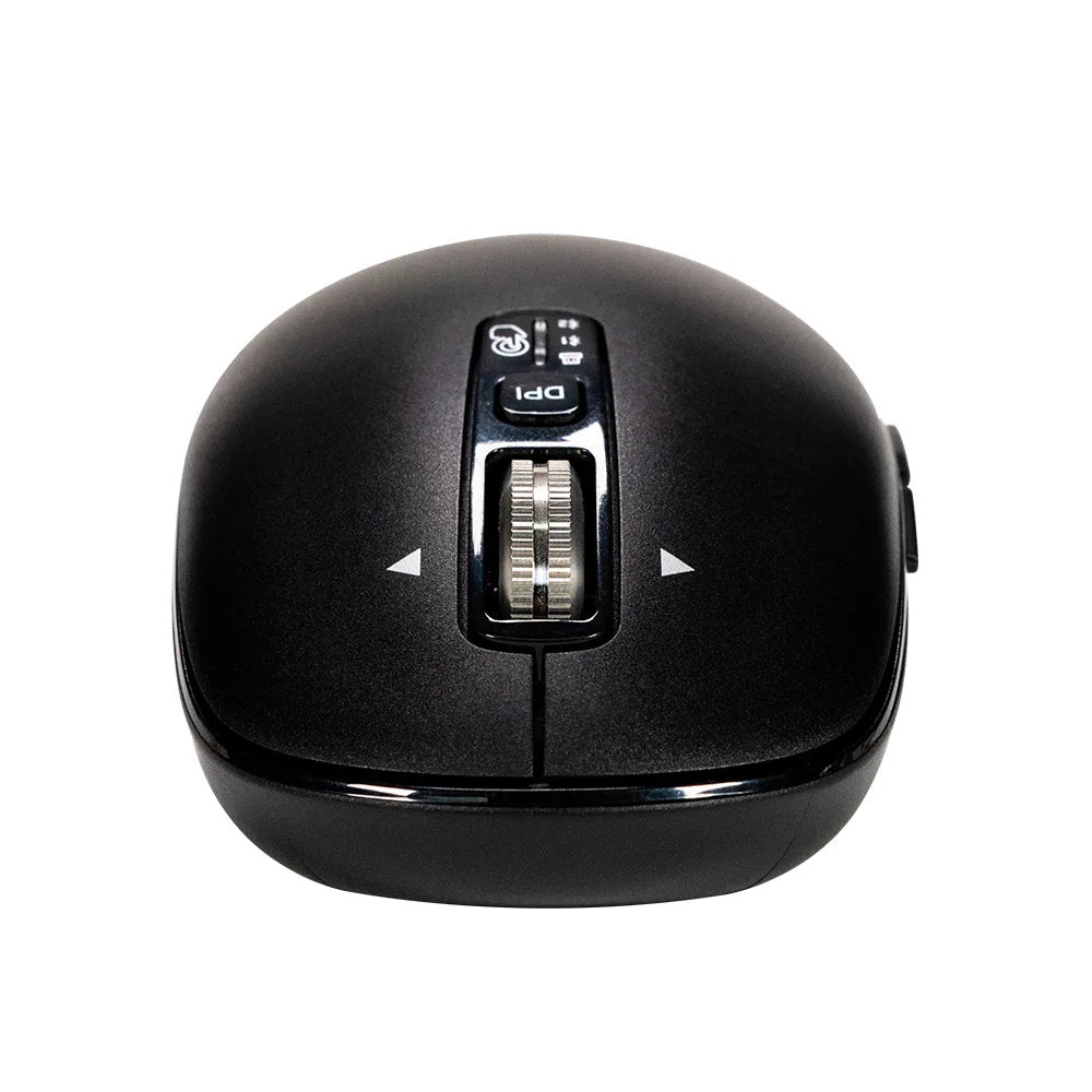 Mouse Naceb - Frecuencia Bluetooth/Radio - USB - 6 Botón(es) - Negro - Inalámbrico - 2.40GHz - 3200