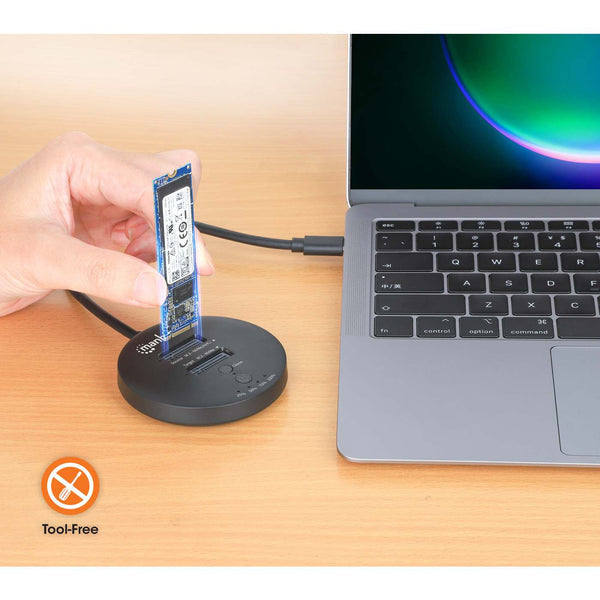 Manhattan Gabinete de Disco Duro 130752 M.2, M.2, USB-C 2.0