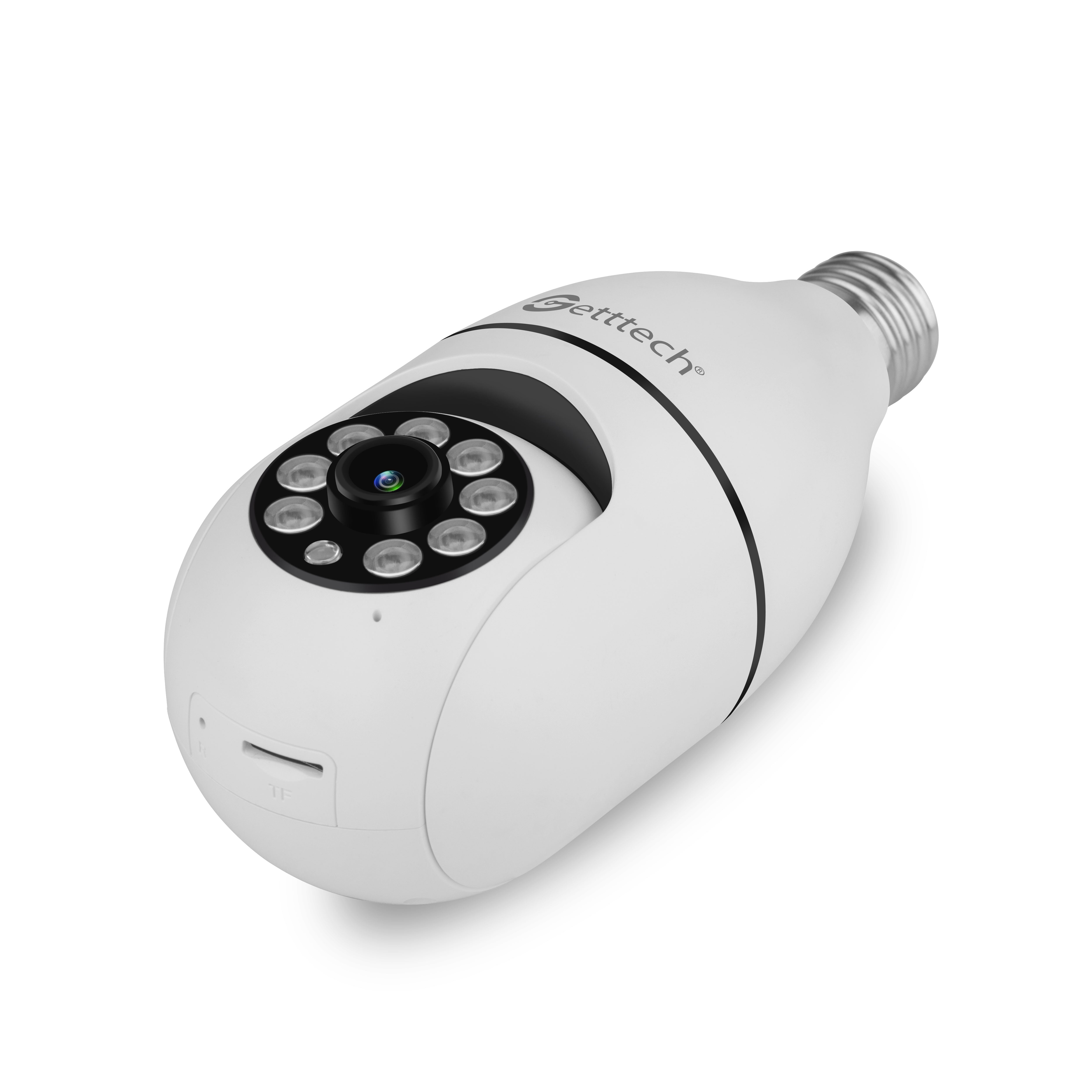 Getttech Cámara de Seguridad IP Smart WiFi Domo para Interiores GEC-WBUB2, Inalámbrico, 1920x1080 Full HD, Día/Noche