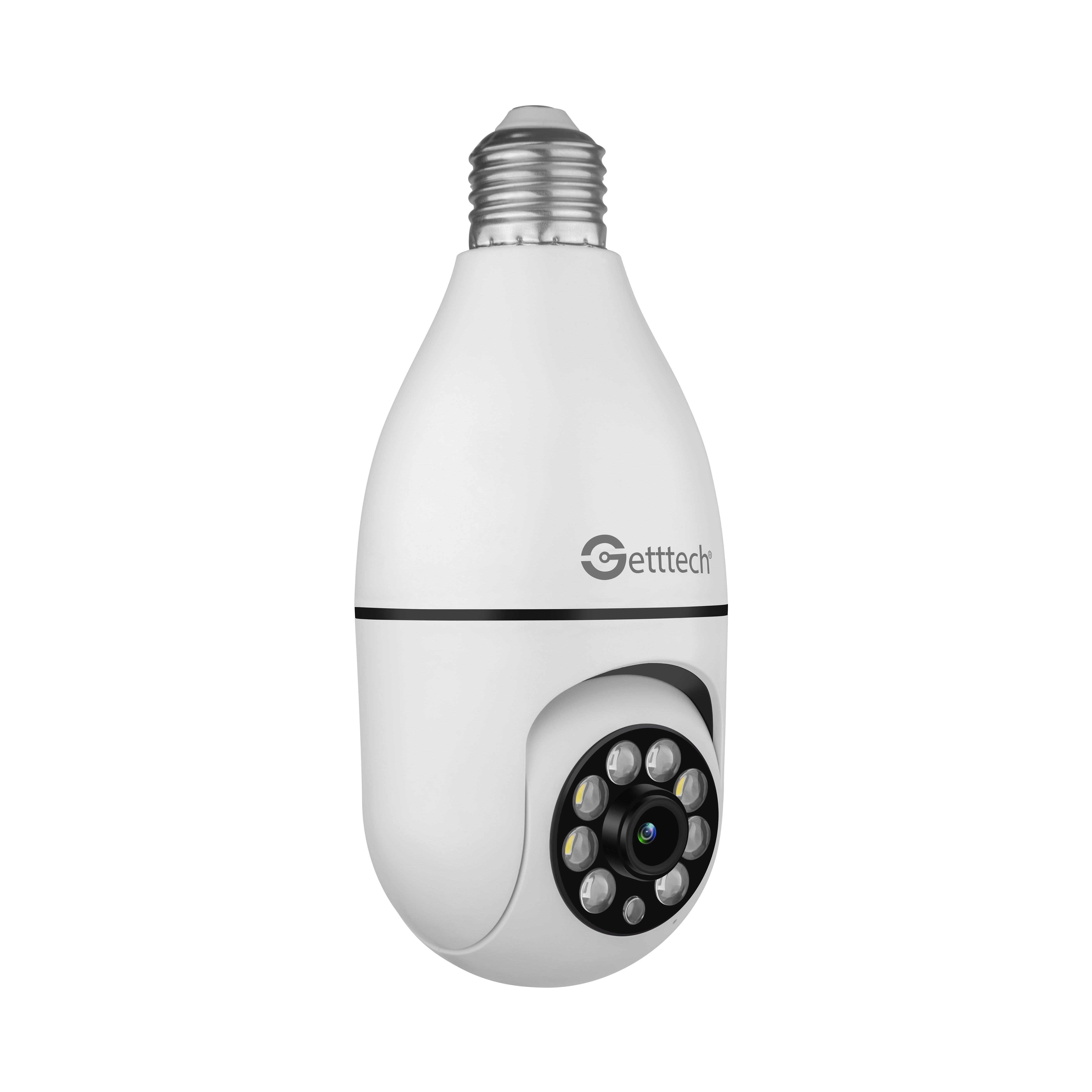 Getttech Cámara de Seguridad IP Smart WiFi Domo para Interiores GEC-WBUB2, Inalámbrico, 1920x1080 Full HD, Día/Noche