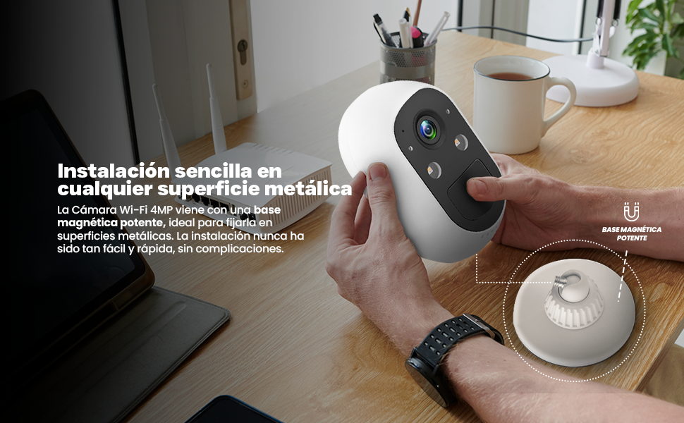 Getttech Cámara de Seguridad IP Smart WiFi Cubo IR para Interiores GEC-WBWL4, Alámbrico/Inalámbrico, 2560 x 1440 Pixeles, Día/Noche