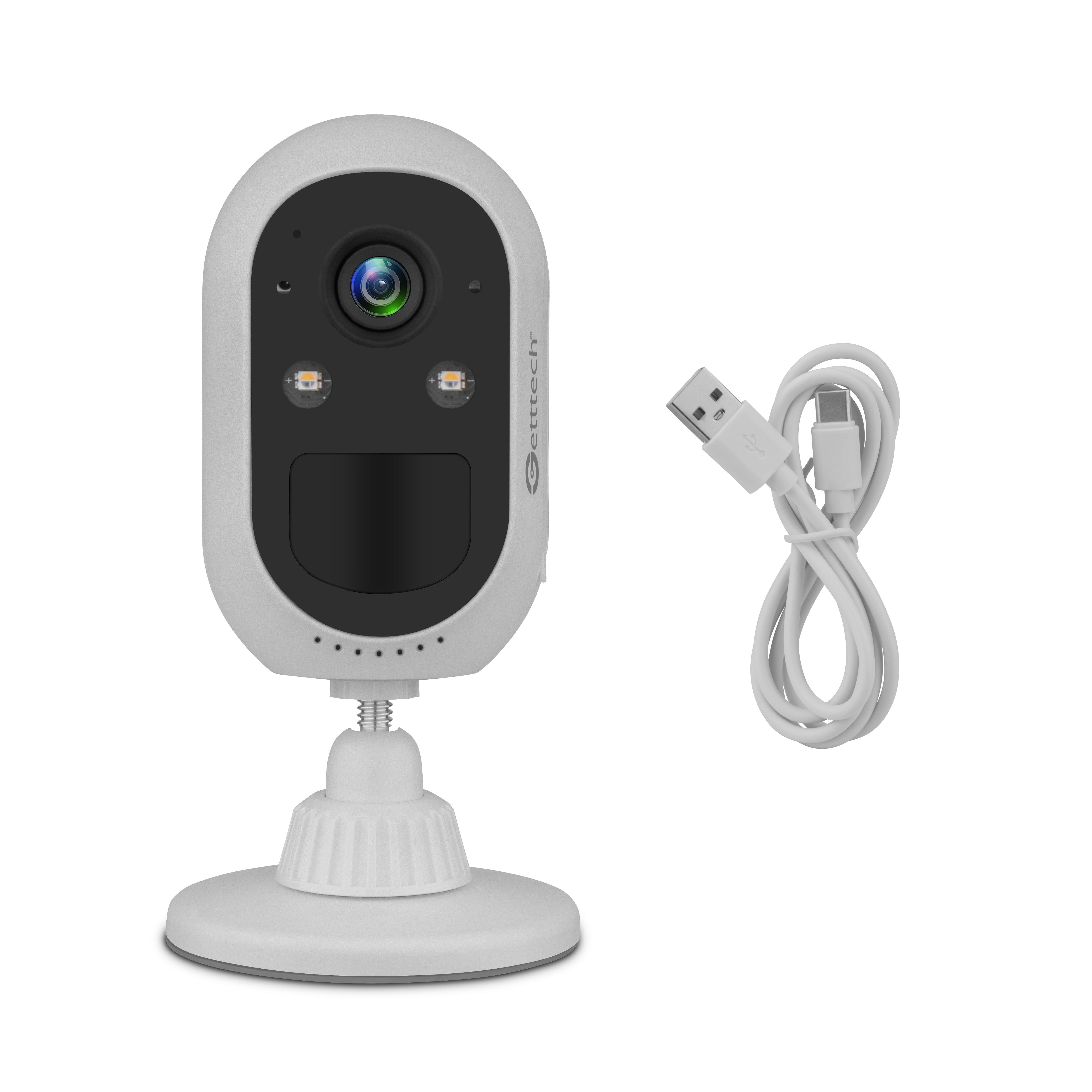 Getttech Cámara de Seguridad IP Smart WiFi Cubo IR para Interiores GEC-WBWL4, Alámbrico/Inalámbrico, 2560 x 1440 Pixeles, Día/Noche