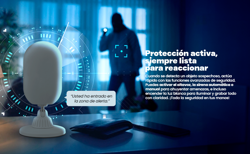 Getttech Cámara de Seguridad IP Smart WiFi Cubo IR para Interiores GEC-WBWL4, Alámbrico/Inalámbrico, 2560 x 1440 Pixeles, Día/Noche