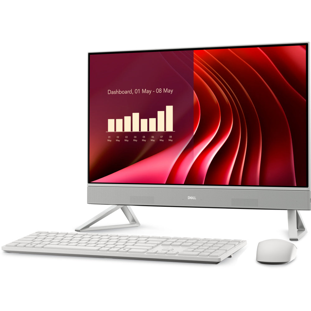 ALL IN ONE Dell 24-AIO-EC24250-Intel Core i7-1355U-W11H-RAM 16GB-1TB SSD-WIFI-Color Blanco-1 Año de