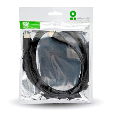 BROBOTIX CABLE HDMI DE 6 METROS, Version 2.0 - 4k - Conector HDMI Macho - Macho, Cable HDMI de Alta