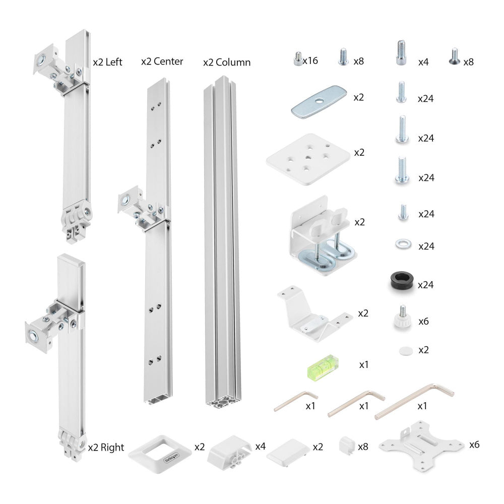 MONITOR DESK STAND ARM FOR 6 MONITORS MAX 32IN 8KG