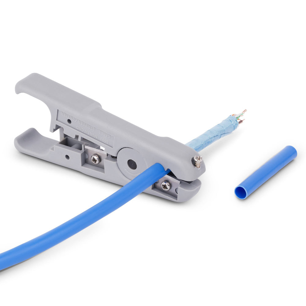 StarTech.com Pelacables y Cortador de Cables de Red - Pelacables Profesional para Cables