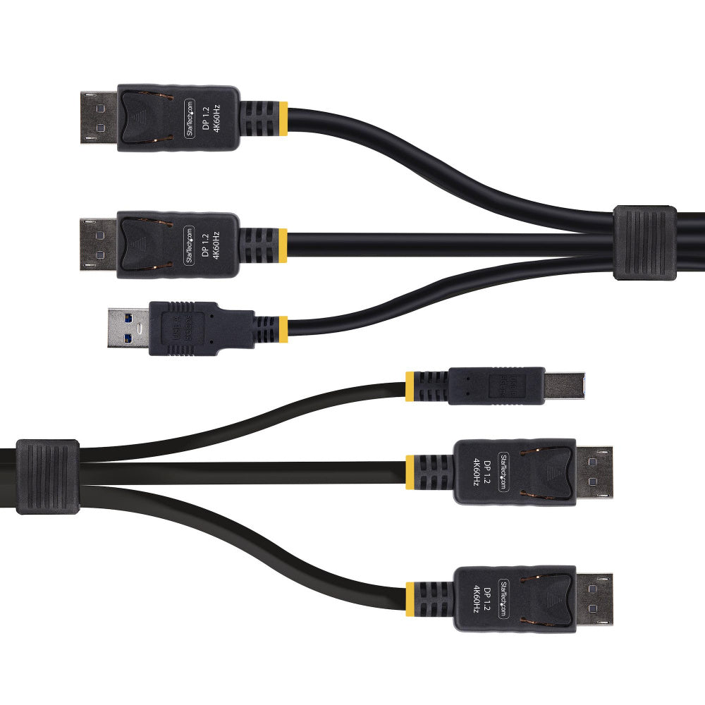 StarTech.com Cable KVM DDU1226, DisplayPort/USB-A Macho - DisplayPort/USB-B Macho, 1.8 Metros