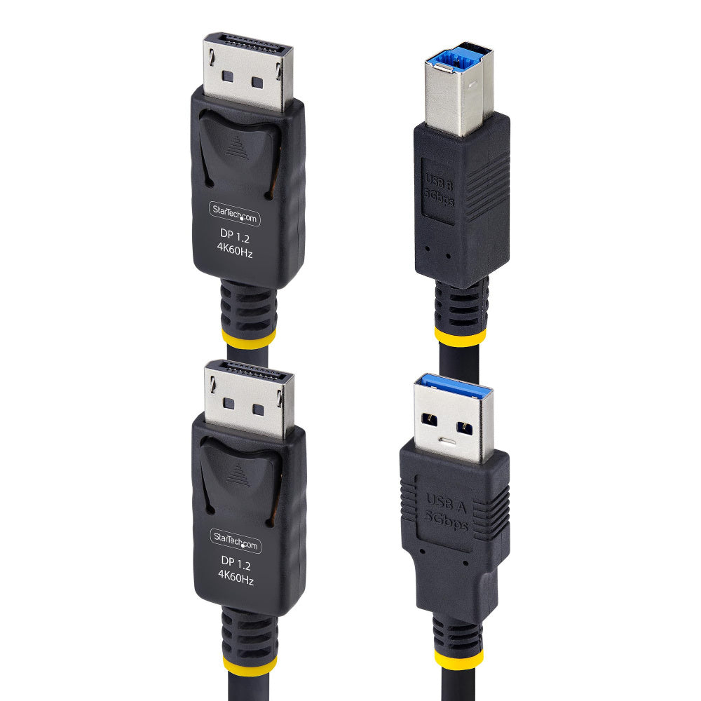 StarTech.com Cable KVM DU12210-KVM-CABLE, DisplayPort/USB-A Macho - DisplayPort/USB Macho, 3 Metros