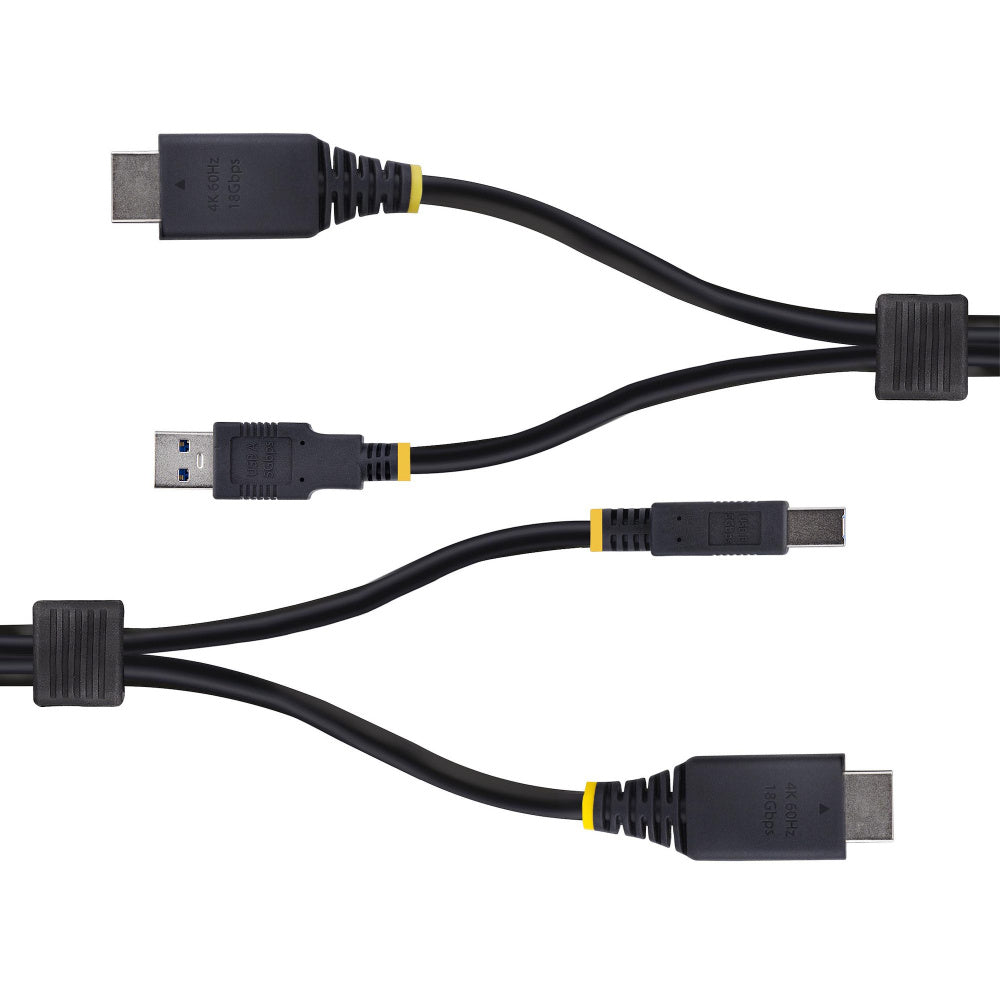StarTech.com Cable KVM HU12210, HDMI/USB-A Macho - HDMI/USB-B Macho, 3 Metros