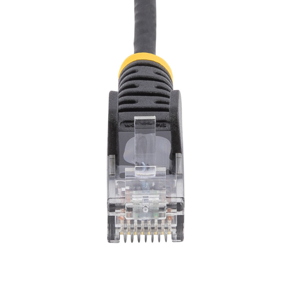 StarTech.com Cable Ethernet CAT6 Delgado de 10m Negro - UTP - Cobre Puro - 28AWG - RJ45 - Snagless
